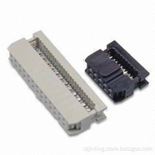 2.54 x 2.54mm IDC IDC Socket Connectors with Current Rating of 3A and 1000V AC Withstanding Voltage